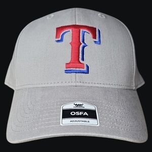 NWT Texas Rangers Major League Baseball Gray Adjustable Cap